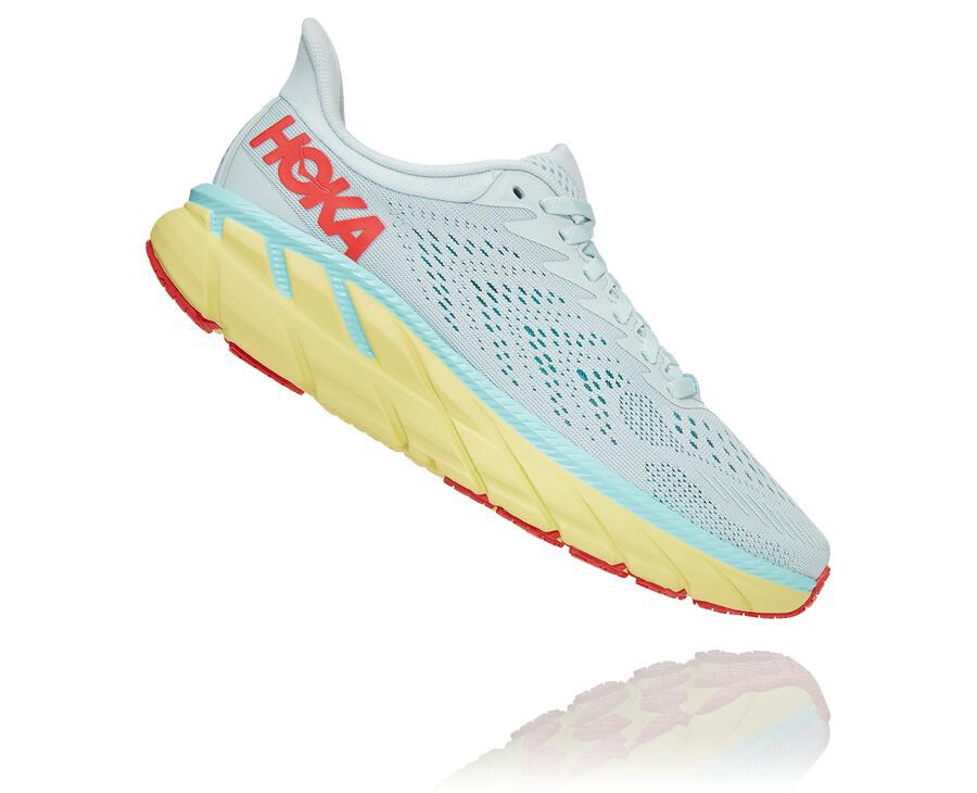 Tenis Hoka One One Feminino Azuis - Clifton 7 - 827-NDFVTJ